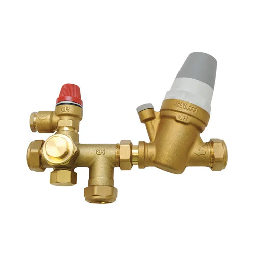 Caleffi 2 Piece O-Ring Type Multibloc - 2/6 Bar - 22mm - 535003CST