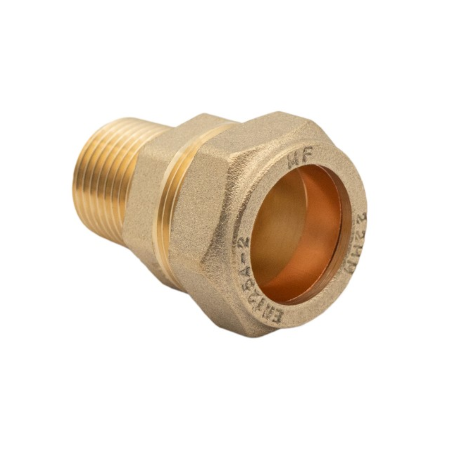 Brass Compression - Male Iron Taper Coupling - 28mm x 3/4"