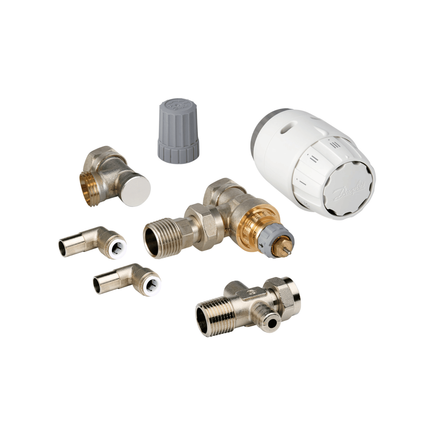 Danfoss RAS-C2 Radiator Pack 6009 - Angle - 15mm x 10mm - 013G6009