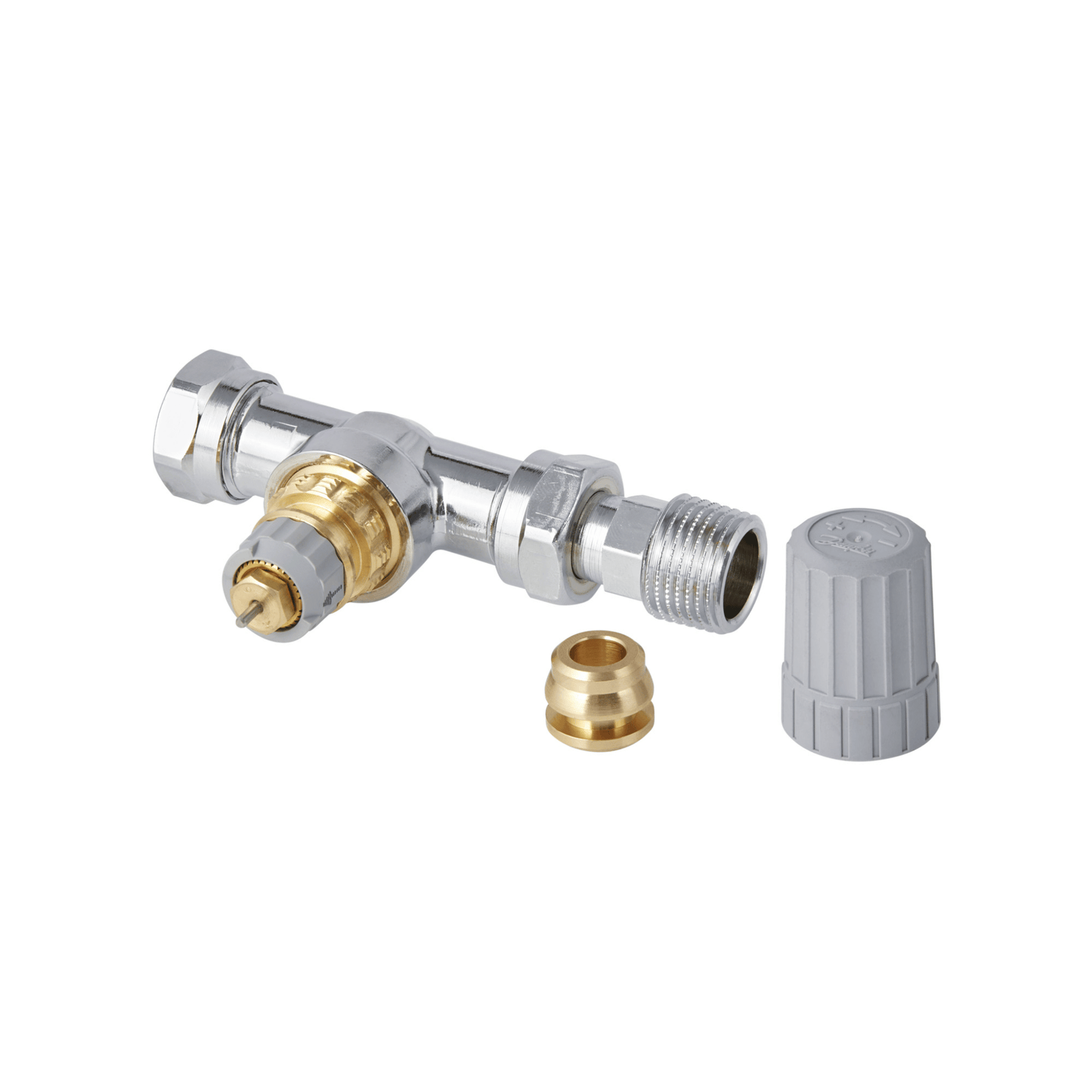 Danfoss RA-FS Bi-Directional Valve - Straight - 8/10/15mm - Chrome Plated - 013G6284