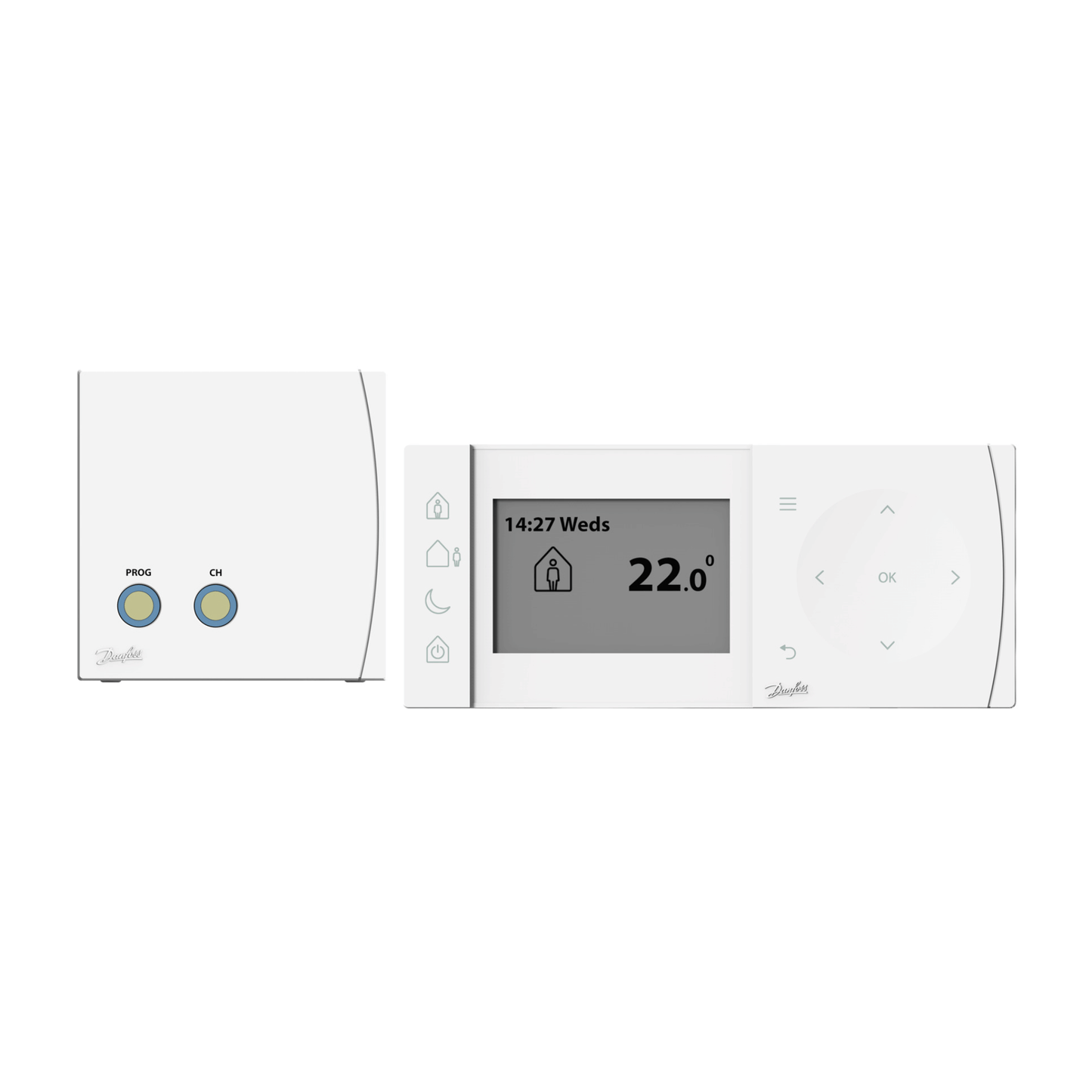 Danfoss TPOne OpenTherm-RF + RX1-S V2 Programmble Thermostat & Single Channel RF Receiver with Relay - 087N7858