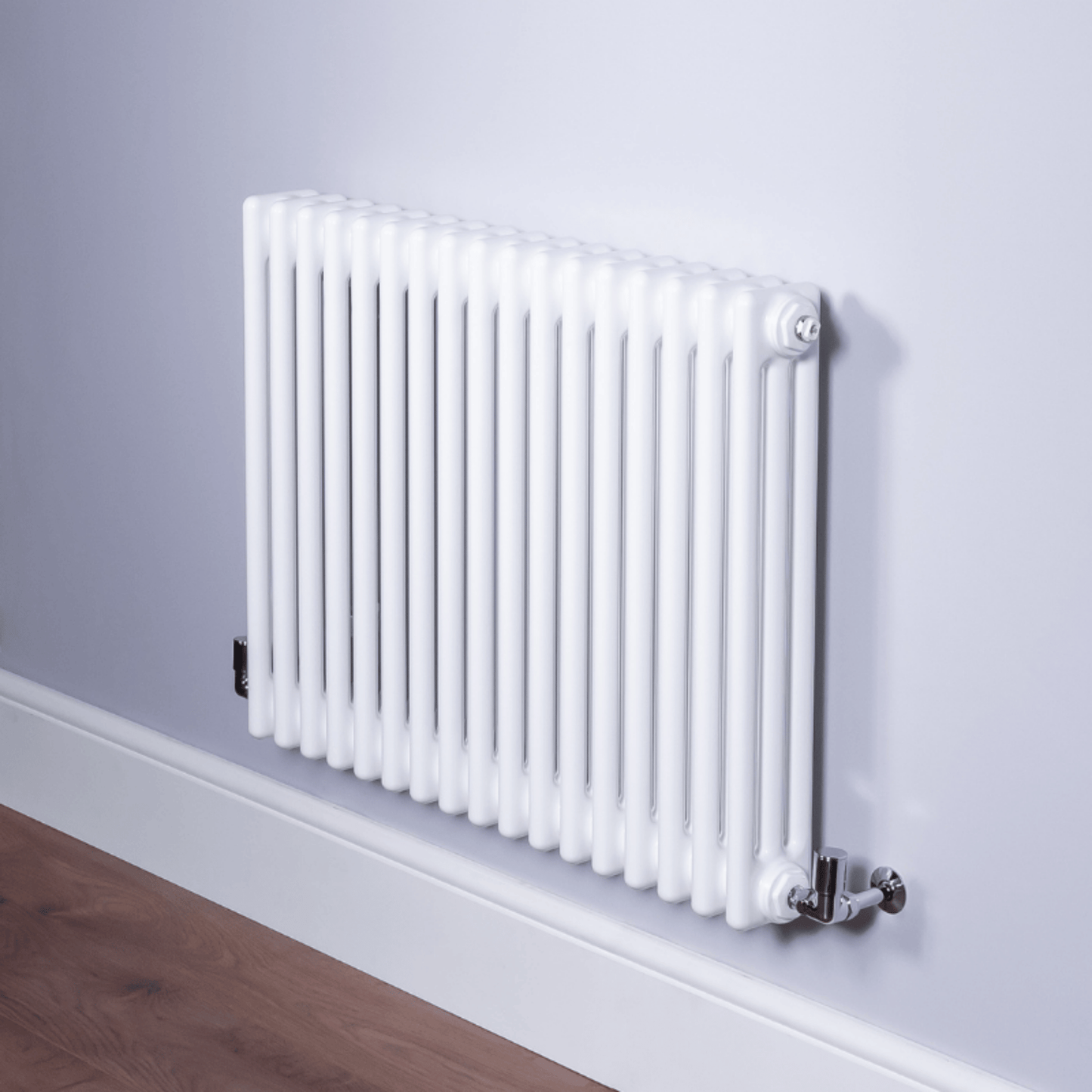 DQ Ardent 3 Column Horizontal Radiator - 750mm x 622mm - White (RAL 9016) - AM3.750/13-W
