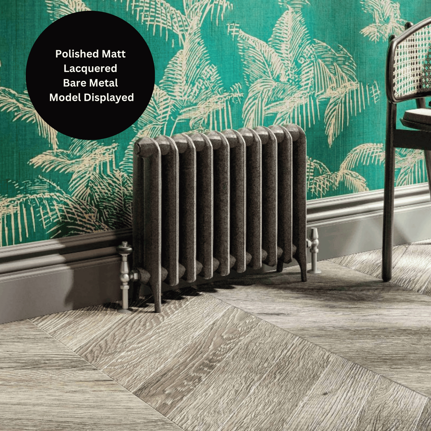 DQ Dibley Cast Iron Radiator - 795mm x 3110mm - Polished Lacquered - CR/DIB/795/40-PLF