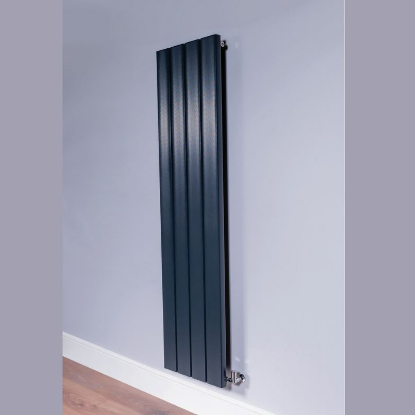 DQ Moto Vertical Radiator - 1800mm x 475mm - Anthracite (RAL 7016) - MOTO1800/4-A