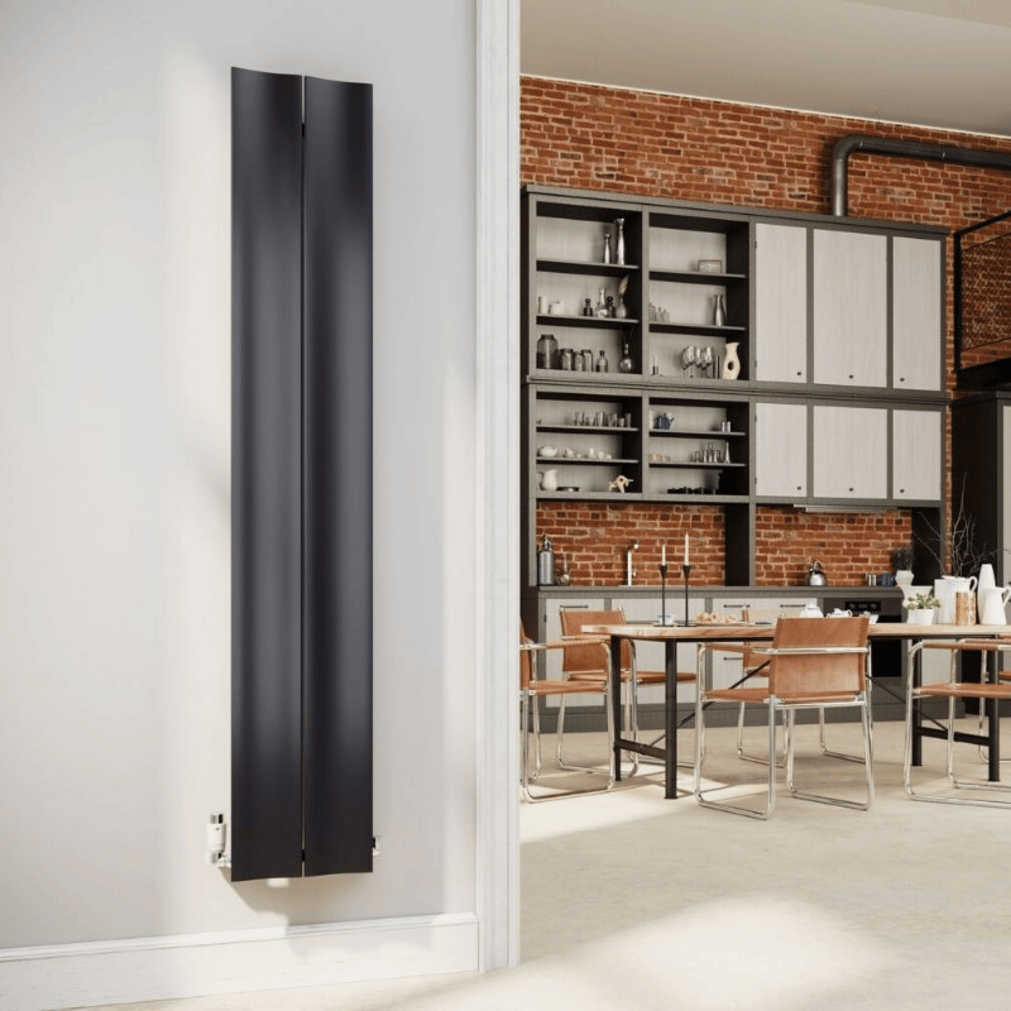 DQ Ruvo Vertical Radiator - 1800mm x 635mm - Anthracite Matt (RAL 7016) - RUVO180/4-A