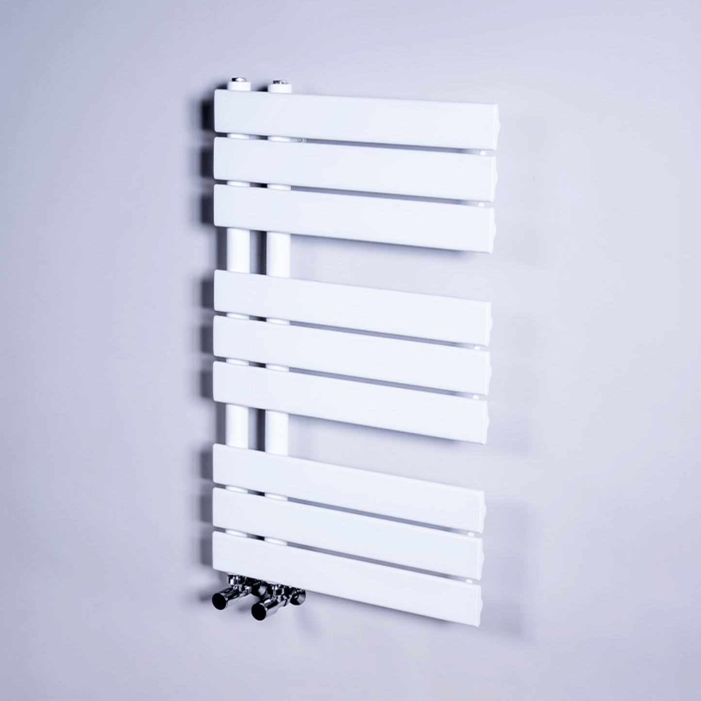 DQ Ryker Towel Rail - 1126mm x 500mm - White Gloss (RAL 9016) - RYKER50/120-W