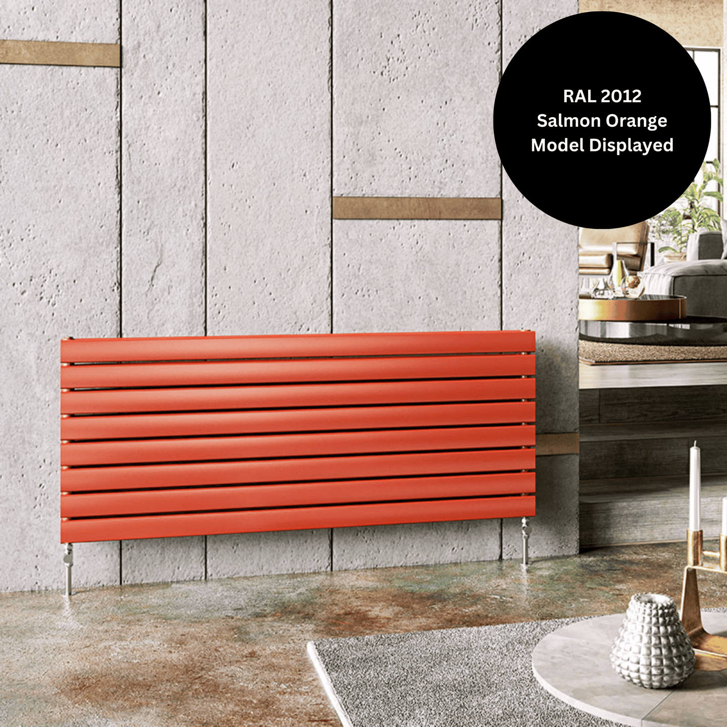 DQ Tornado Single Horizontal Radiator - 756mm x 1971mm - RAL Colour/DQ Finishes - TOR1-197/10H-F