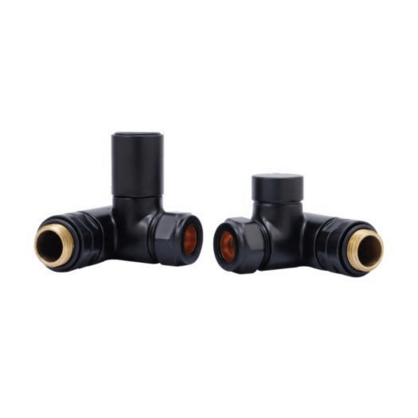 DQ Essential Manual Dual Fuel Valves (for DQ Essential & TEC Elements) - Corner - Black - E-DF-B