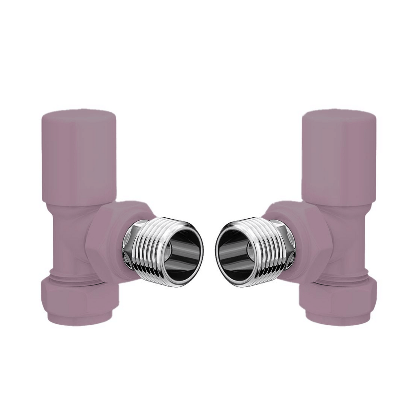 DQ Essential Manual Radiator Valves - Angled - RAL Colour - E-MAN-ANG-F