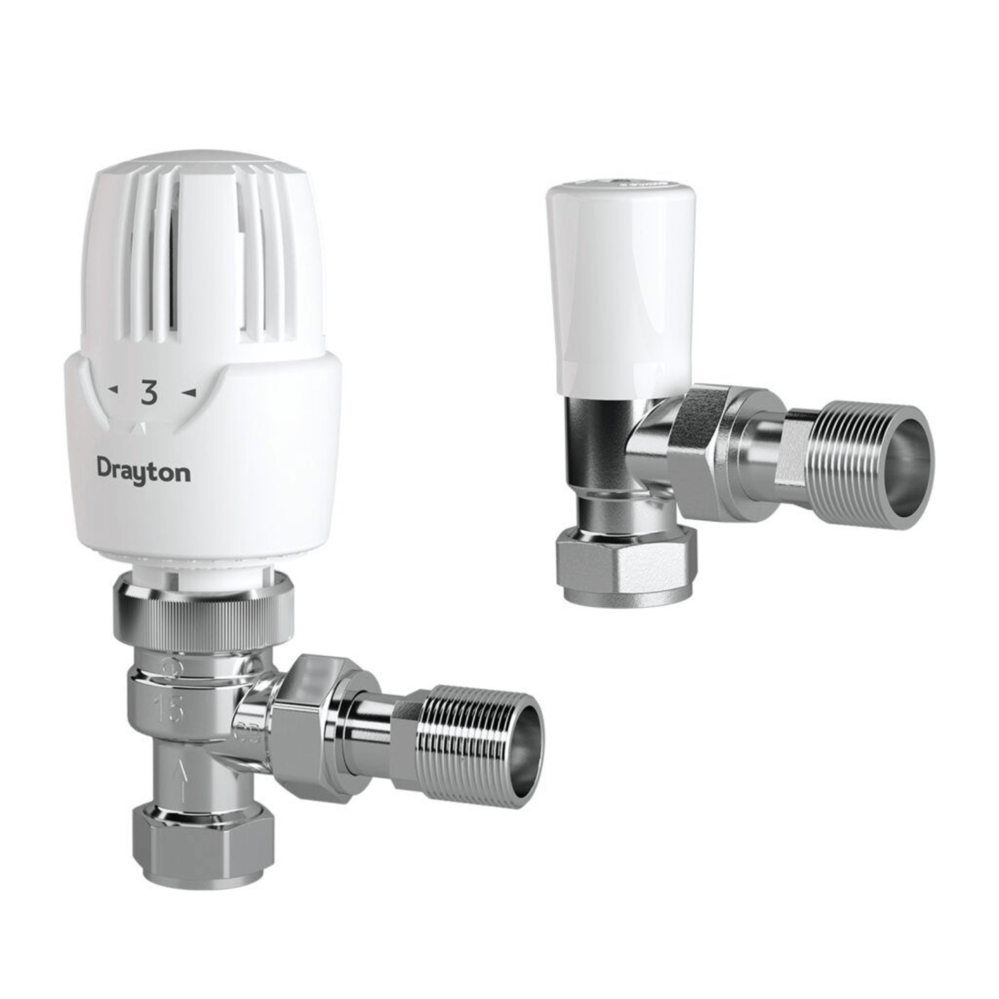 Drayton Auto-Balancing RT414 & Lockshield - Angle - 15mm - 10 10 560