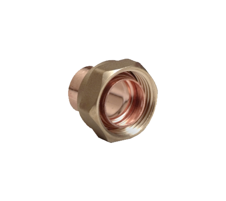 Kitemarked End Feed Straight Cylinder Union - 28mm x 1"