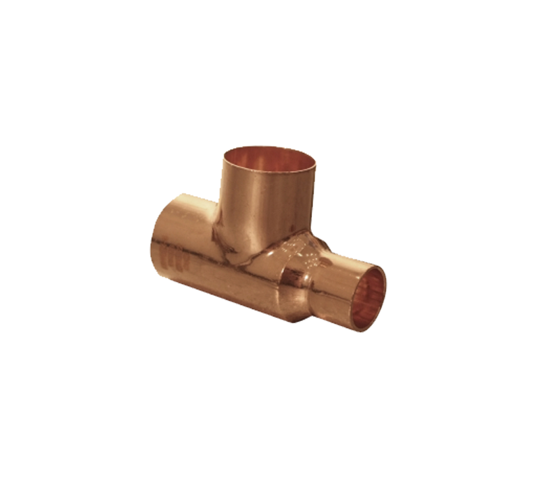 Kitemarked End Feed One End Reducing Tee - 54mm x 42mm x 54mm