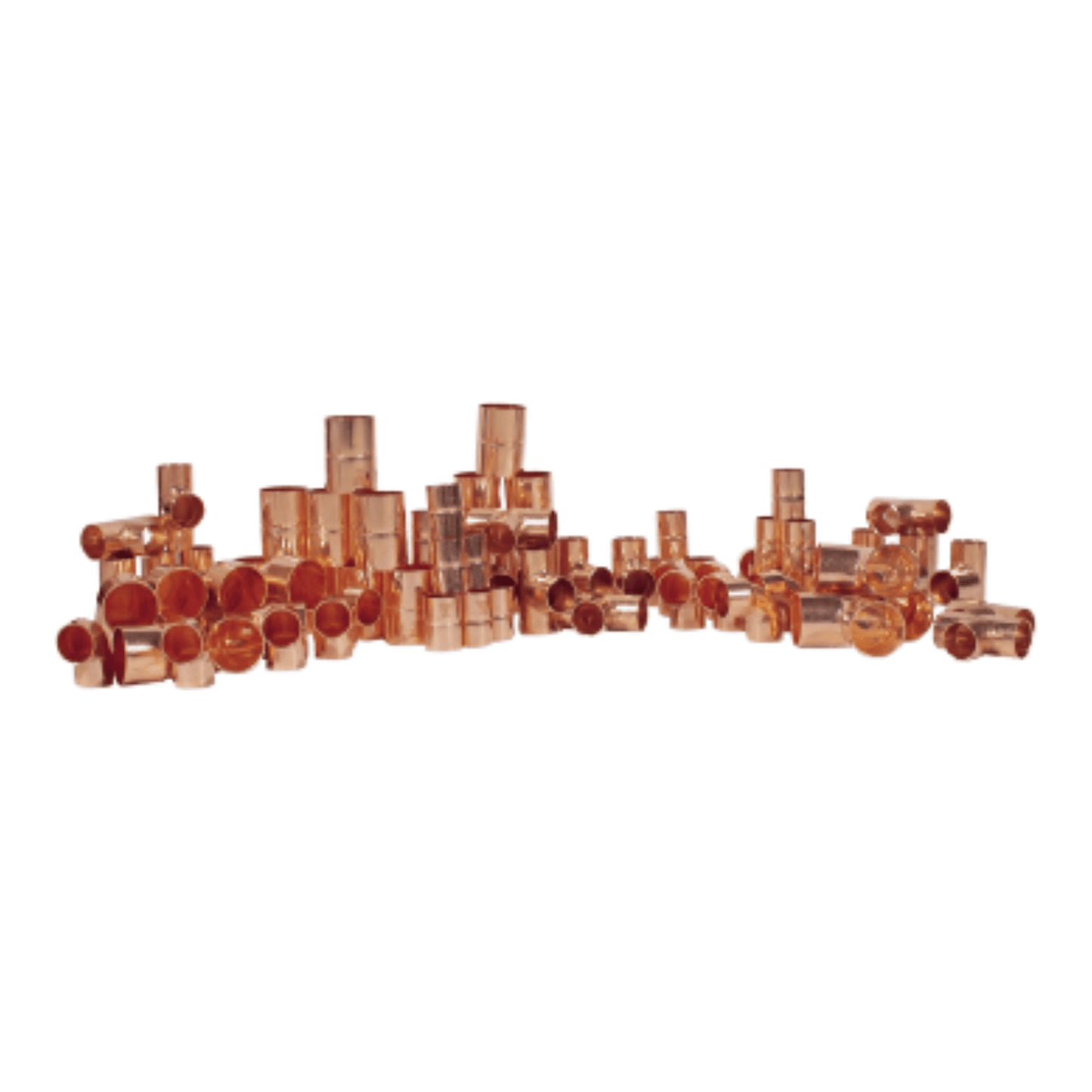 End Feed - Trade Pack 200: 50 x 15mm Coupler, 25 x 22mm Coupler, 75 x 15mm Elbow, 25 x 22mm Elbow, 25 x 15mm Tee, 10 x 22mm Tee