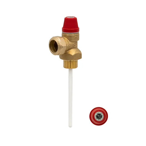 Fabdec Excelsior Pressure & Temperature Relief Valve 90°C - 7 Bar - 3/4" - 950294