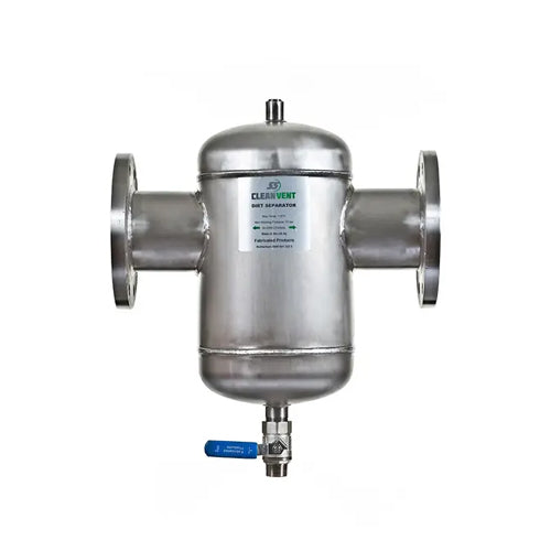 Fabricated Products CleanVent Stainless Steel Dirt Separator - DN50 Flange - SSCVD-50