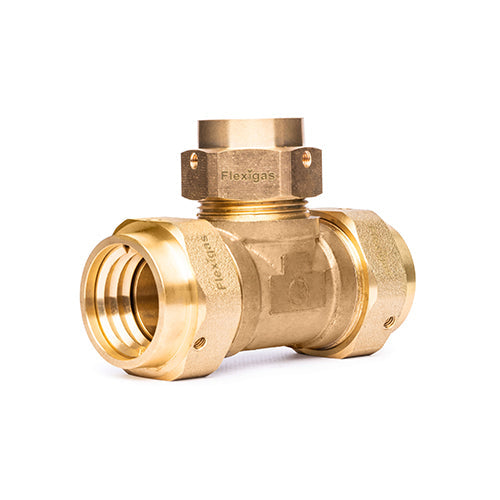 Flexigas Reducing Tee - DN32 x DN32 x DN22