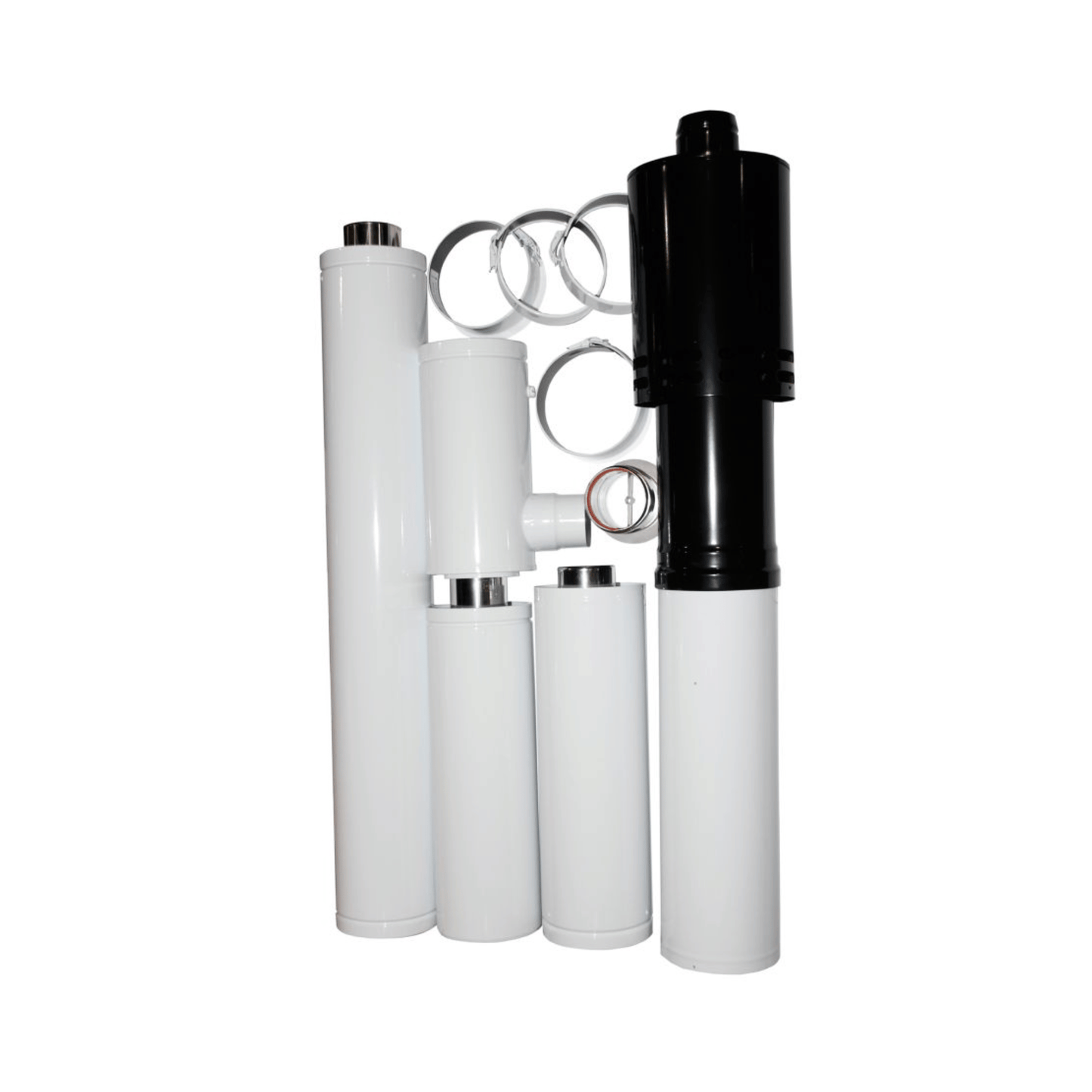 Grant White System Internal Adjustable Vertical Flue Kit for 12-26kW - 3m - VTK055090