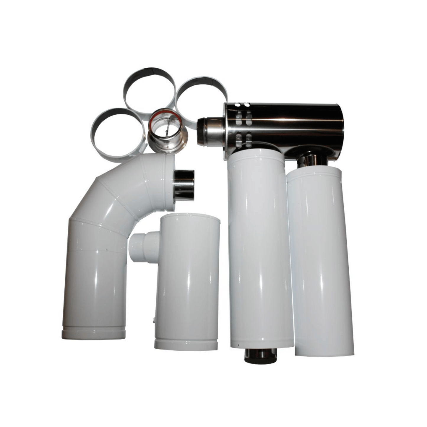 Grant White System Internal High Level Balanced Flue Kit for 26-70kW - 1.2m - HLK0290200