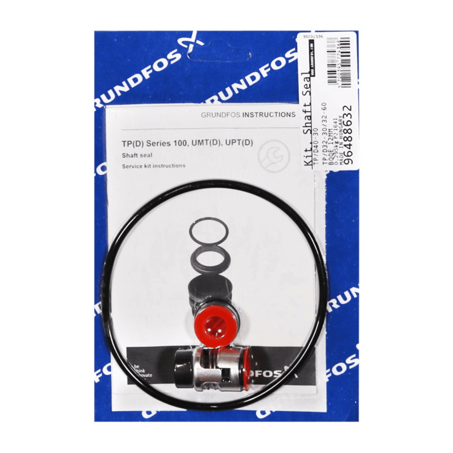 Grundfos Shaft Seal Kit - BQQE 12mm - 96488632