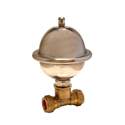 Global Water Solutions HydroGuard Expansion Vessel Shock Arrestor with 15mm Tee - 0.16 Litre - HGNSA-0.16LX+TEE