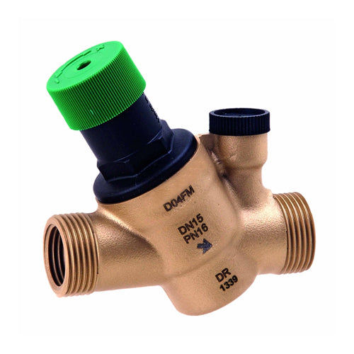 Honeywell Pressure Reducing Valve with Gauge - 15mm - D04FM