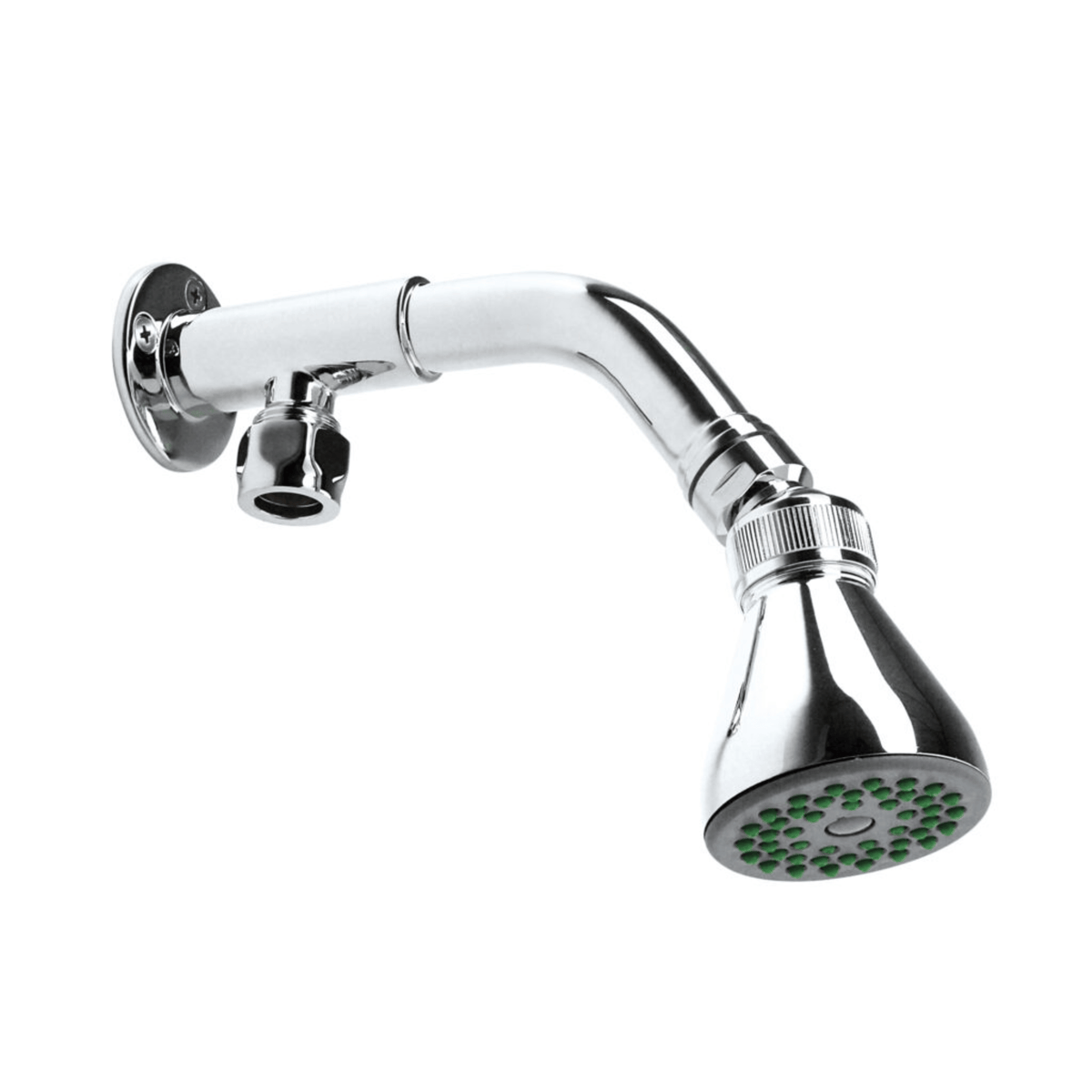 Inta Intacept Bottom Entry Shower Arm with Rub-Clean Shower Head - IN930CP