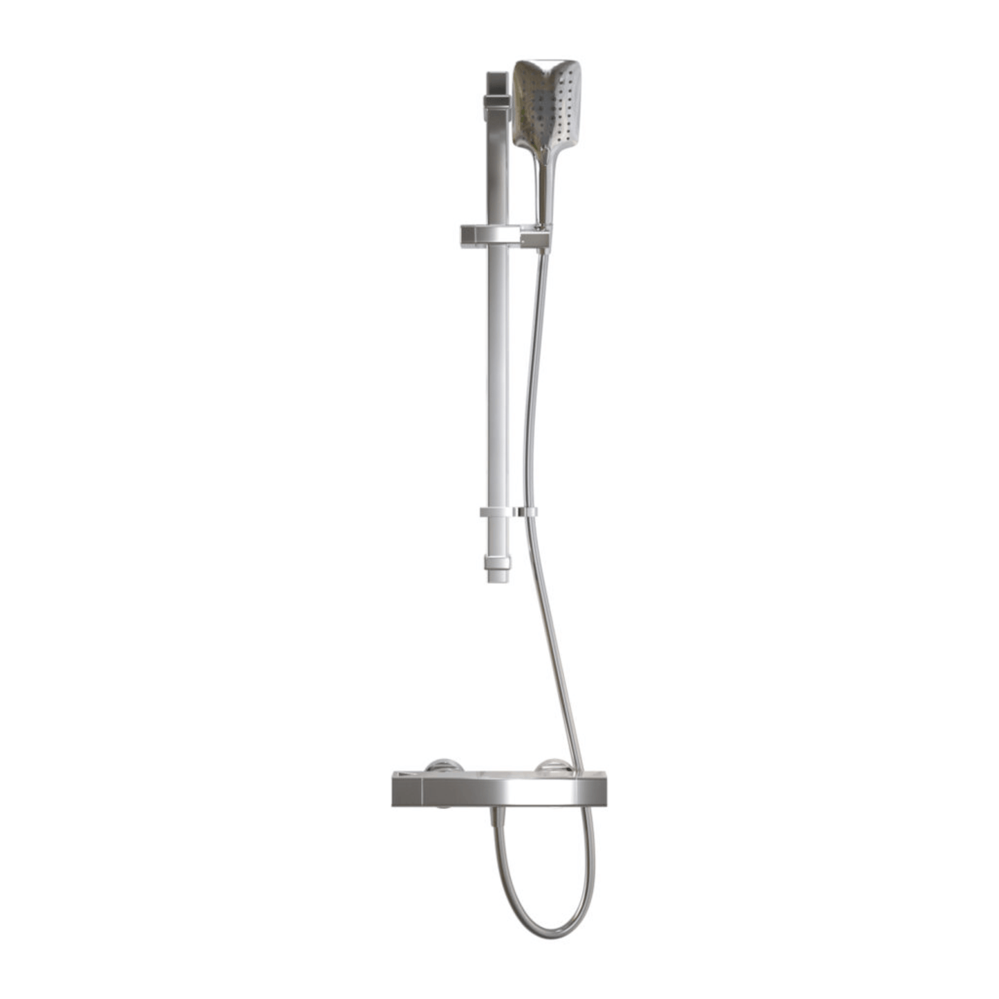 Inta Mio Deluxe Safe-Touch Single Outlet Thermostatic Shower with Flexible Riser Kit - IX300025CP