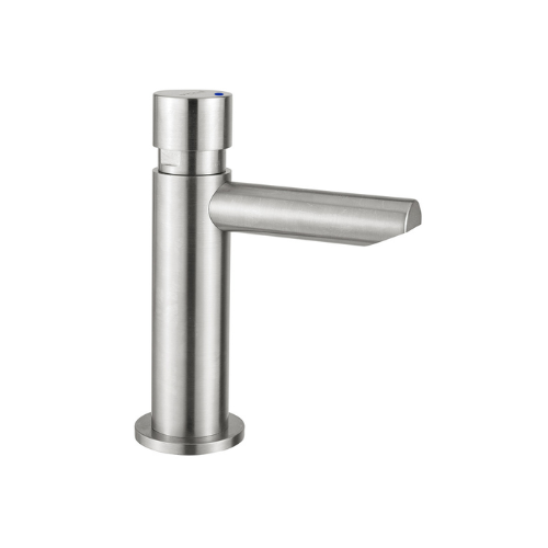 Inta Non-Concussive Basin Mounted Tap - Stainless Steel - NC112SS