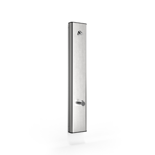 Inta Shower Panel with Thermostatic Timed Flow Control and Vandal Resistant Head - Stainless Steel - SP9302CP