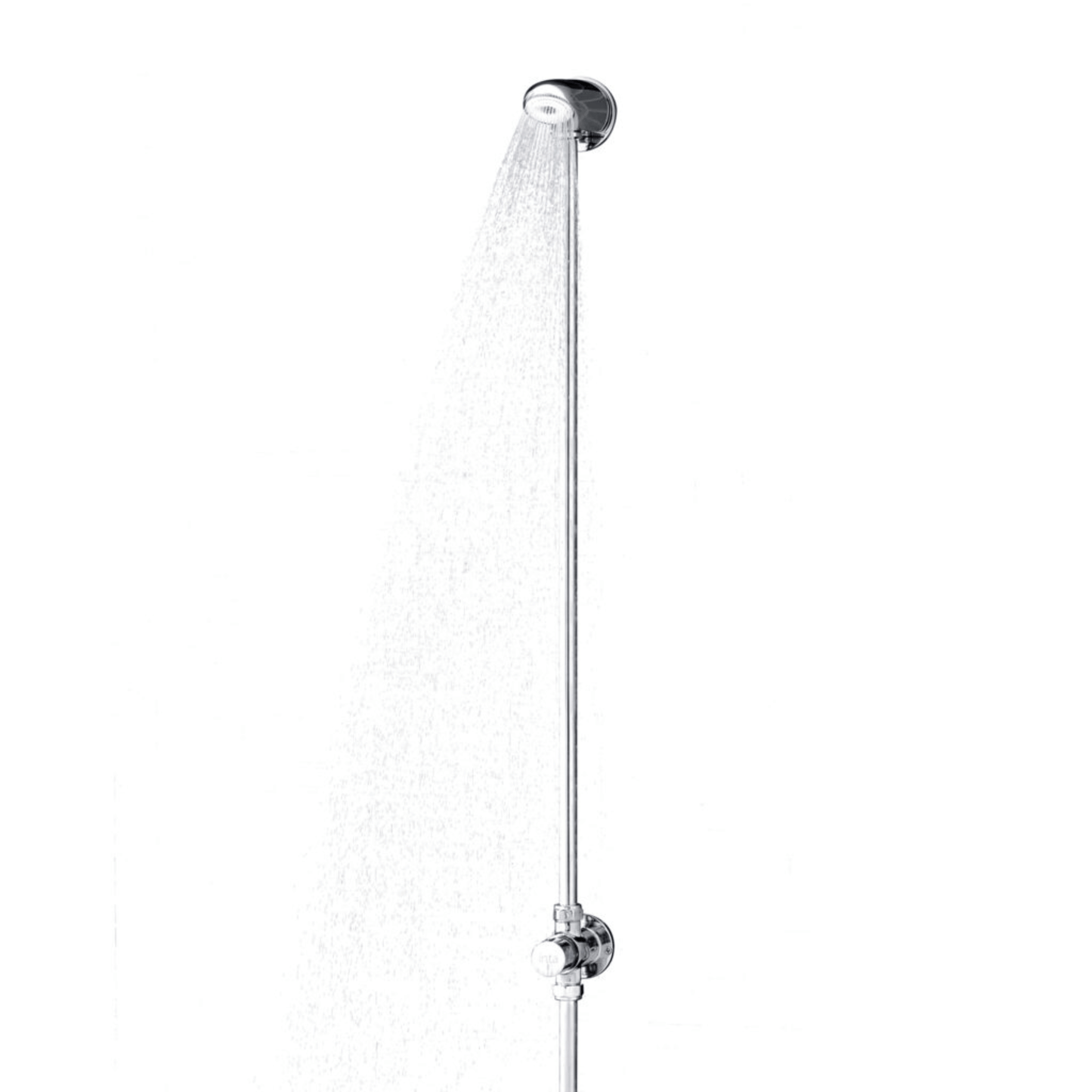Inta Timed Flow Shower Exposed with Vandal-Resistant Shower Head & 1m Riser Pipe - VR0001CP