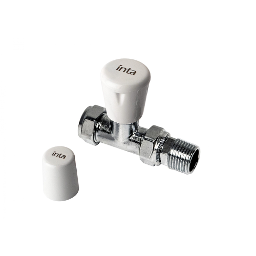 Inta Trade-Tec Manual Radiator Valve - Straight - 15mm - MRV15STR