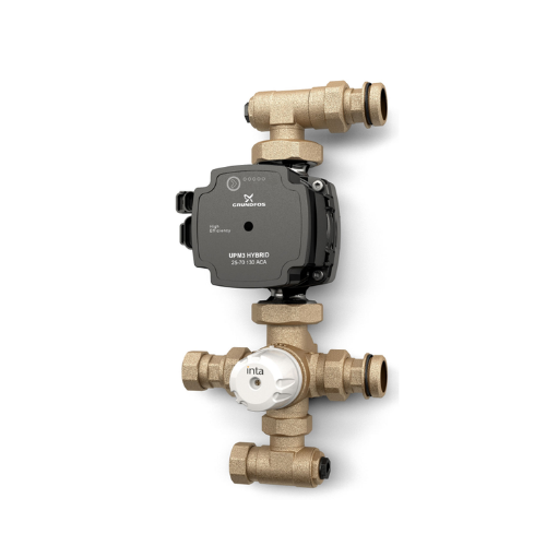 Inta Underfloor Heating Pump Mixer Set - Brass - UFHPSET