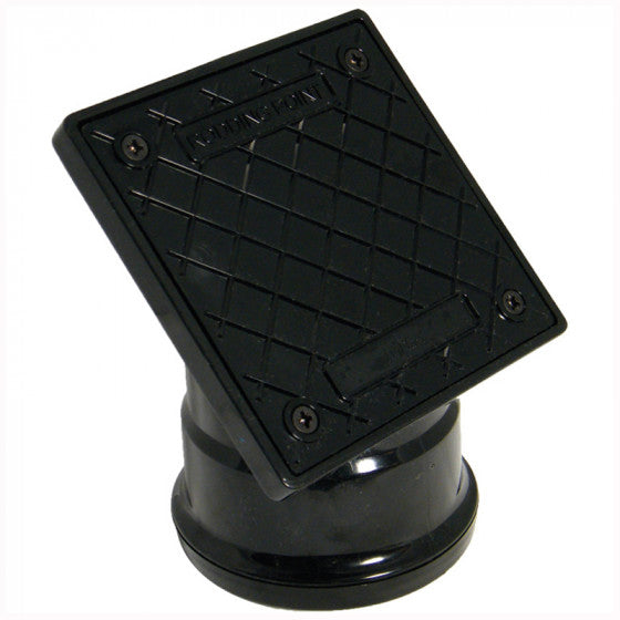 FloPlast 110mm Underground Drainage - Square PVC Rodding Point 45° (Socketed) - D884