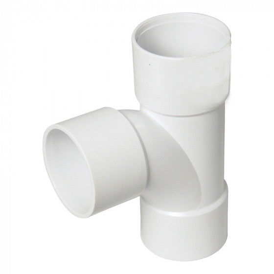 FloPlast ABS Solvent Weld Waste - Tee - 50mm White - WS24W