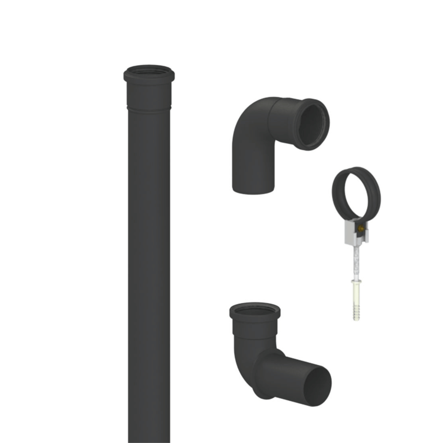 Navien Plume Management Kit - 60mm - Black - GXXX002199