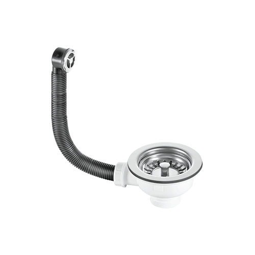 McAlpine Basket Strainer Waste & Overflow - Stainless Steel - BWSTOFSS