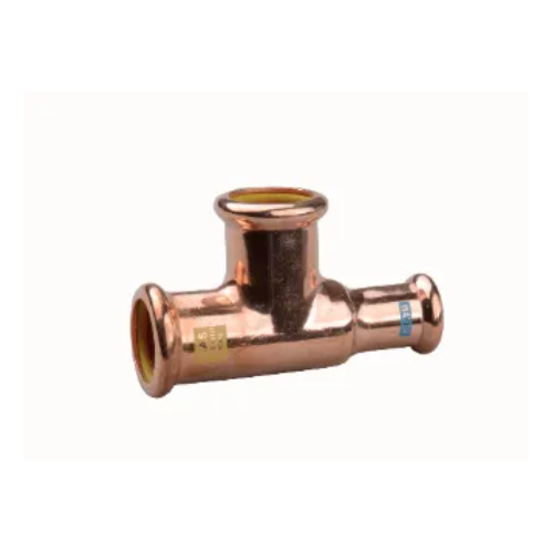 M-Press Fittings - WaterGas - M-Profile - Press Fit - One End Reducing Tee - 28mm x 22mm x 28mm