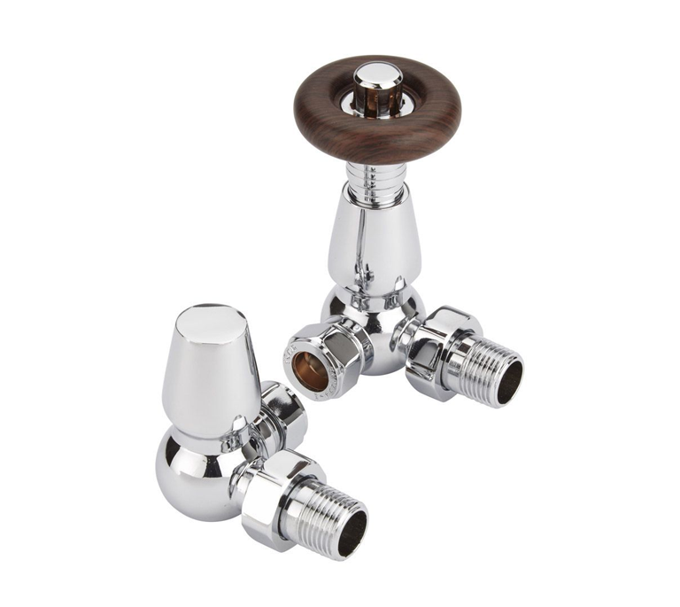 Vitow Chelsea TRV & Lockshield Set - Corner - Chrome