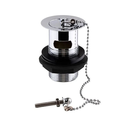 Vitow Basin Waste Slotted with Chrome Plug - 1 1/4"