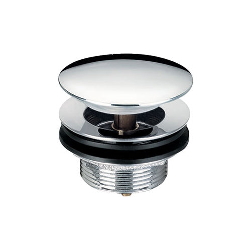 Vitow Bath Push Down Waste Short Flange - 1 1/2" - Chrome