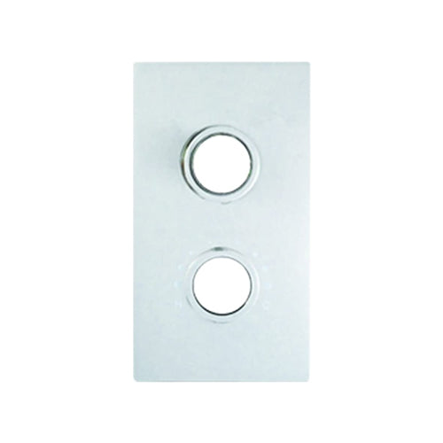 Vitow Rectangular Dual Hole Cover Plate for Torrent Shower Valve - Chrome