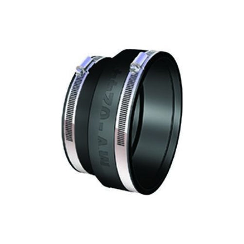 Vitow Universal Rubberized PVC Flexible Soil Reducer for Cast Iron or Plastic - 4" x 3" - DFW5643