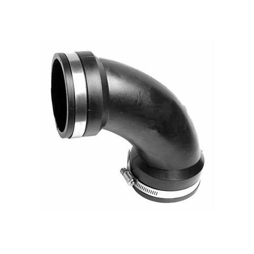 Vitow Universal Rubberized PVC Waste Elbow - 3" - PCX300