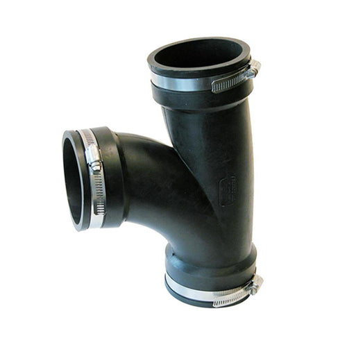 Vitow Universal Rubberized PVC Waste Tee - 1 1/2" - PCXT15