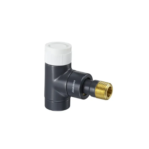 Oventrop Angle Pattern Series E Thermostatic Radiator Valve - Anthracite - DN15 - 1163032