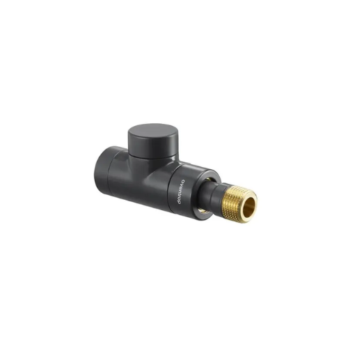 Oventrop Straight Pattern Combi E Lockshield Valve - Anthracite - DN15 - 1167032
