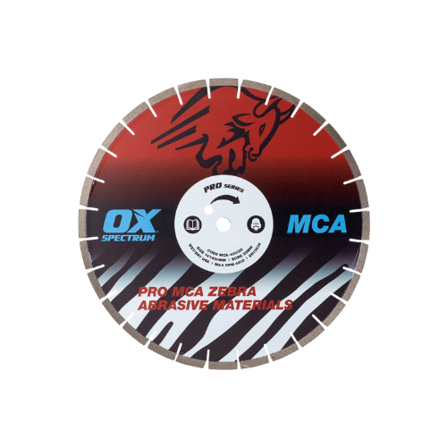 OX Spectrum Superior Zebra Dia Blade - Abrasive - 450/25.4mm - MCA450/25