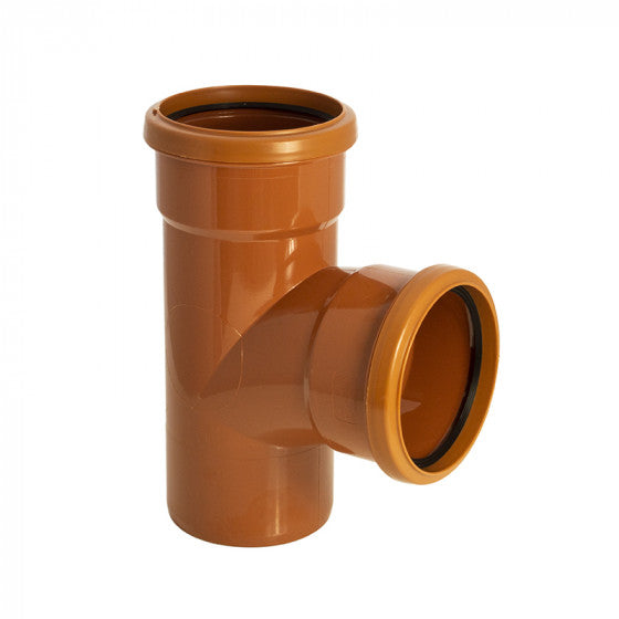 FloPlast 160mm Underground Drainage - Double Socket Equal Junction 87.5° - 6D190