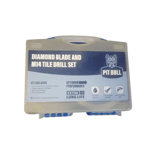 Pit Bull Diamond Blade & Tile Drill Set - PBM14SE