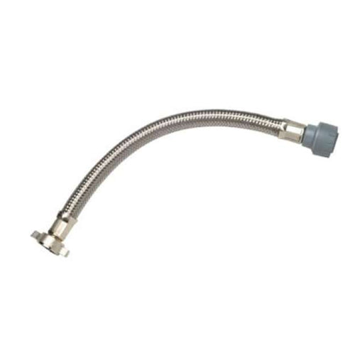 PolyPlumb Flexible Hose Tap Connector - 15mm x 3/4" - Grey - PB681534